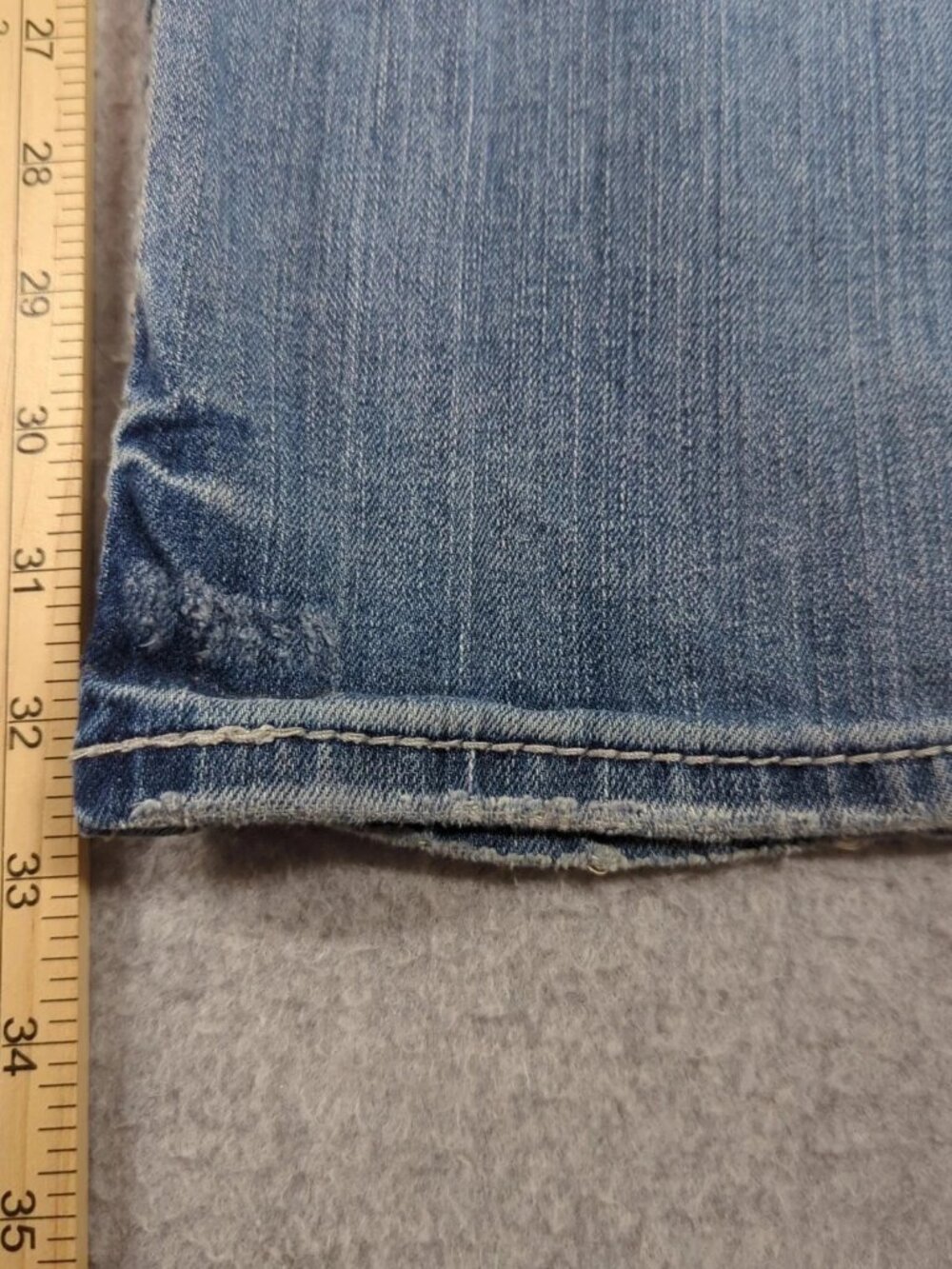 BKE Derek Jeans Mens 33L (Fit 36x33) Bootleg Stretch Denim Whiskers Cowboy Rodeo - Picture 7 of 8